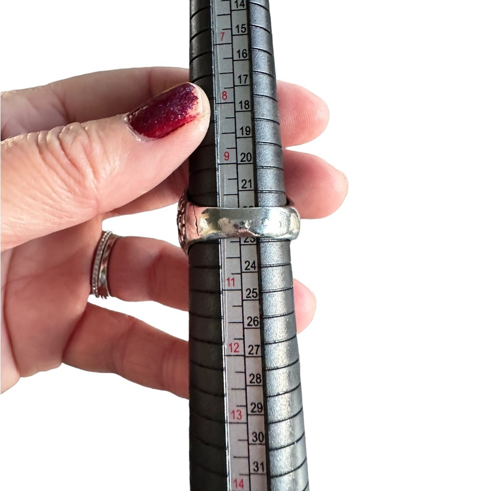 Ruby Stone Class Ring Style Ring - Picture 9 of 10